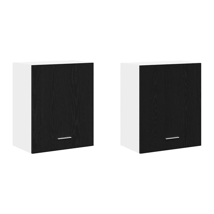 Dulapuri Suspendate cu raft 2 pcs Stejar negru 100 x 31 x 60 cm - WALTI WALTI