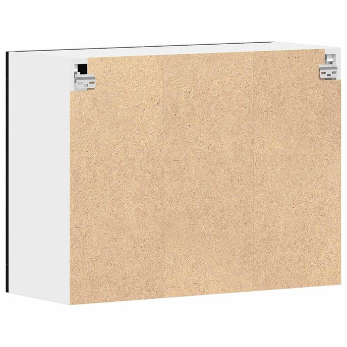 Dulap Suspendat cu Uși din Sticlă Stejar negru 80 x 31 x 60 cm - WALTI WALTI