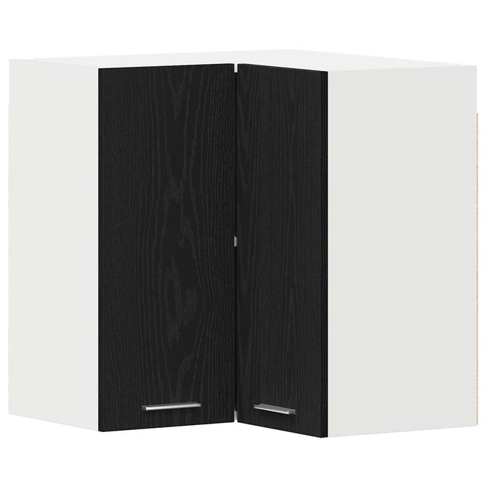 Dulap Suspendat pentru Colț cu ușă Stejar negru 57 x 57 x 60 cm - WALTI WALTI