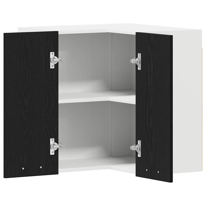 Dulap Suspendat pentru Colț cu ușă Stejar negru 57 x 57 x 60 cm - WALTI WALTI