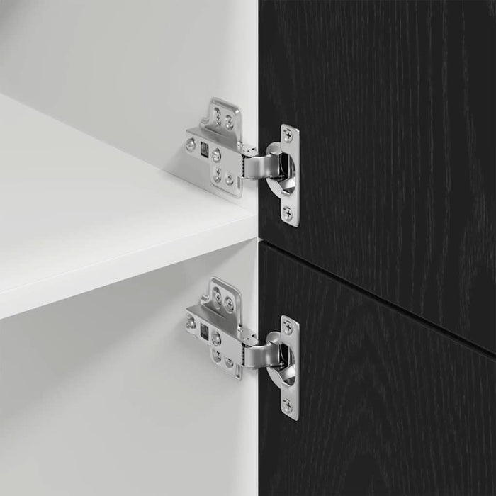Dulap pentru Frigider cu raft Stejar negru 60 x 57 x 207 cm - WALTI WALTI