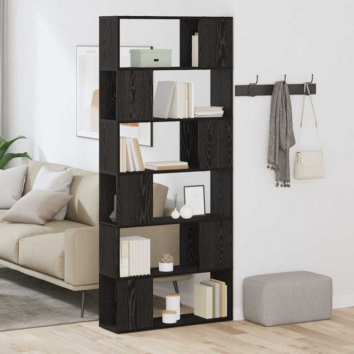 Set comodă TV Pe perete Negru 80 x 24 x 186 cm Lemn compozit - WALTI WALTI