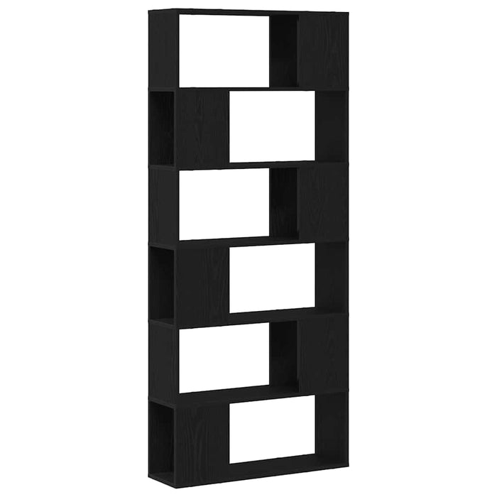 Set comodă TV Pe perete Negru 80 x 24 x 186 cm Lemn compozit - WALTI WALTI