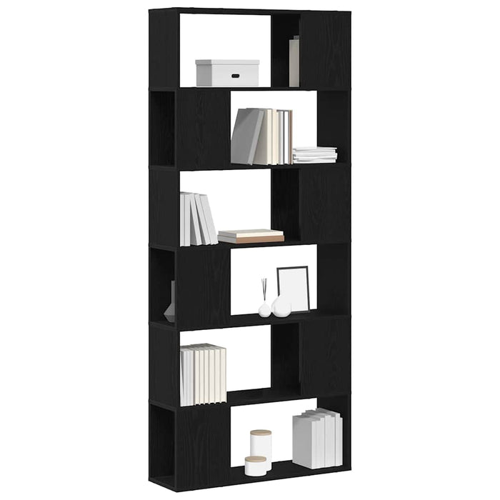 Set comodă TV Pe perete Negru 80 x 24 x 186 cm Lemn compozit - WALTI WALTI
