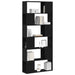 Set comodă TV Pe perete Negru 80 x 24 x 186 cm Lemn compozit - WALTI WALTI