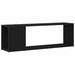 Set comodă TV Pe perete Negru 100 x 24 x 63 cm Lemn compozit - WALTI WALTI