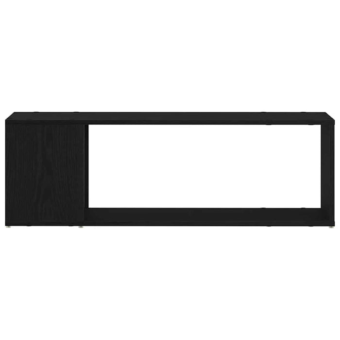 Set comodă TV Pe perete Negru 100 x 24 x 63 cm Lemn compozit - WALTI WALTI