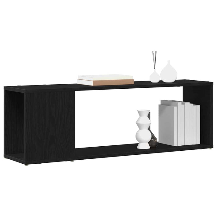 Set comodă TV Pe perete Negru 100 x 24 x 63 cm Lemn compozit - WALTI WALTI