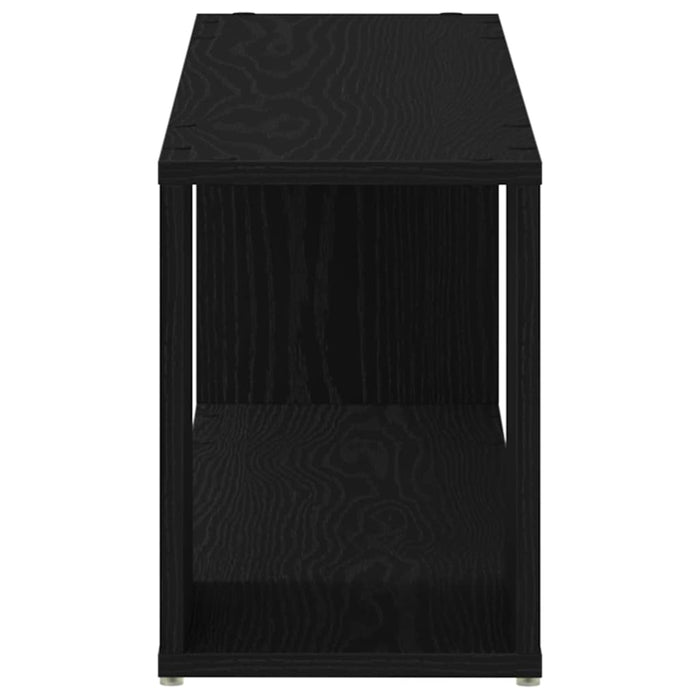 Set comodă TV Pe perete Negru 100 x 24 x 63 cm Lemn compozit - WALTI WALTI