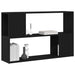 Set comodă TV Pe perete Negru 100 x 24 x 63 cm Lemn compozit - WALTI WALTI