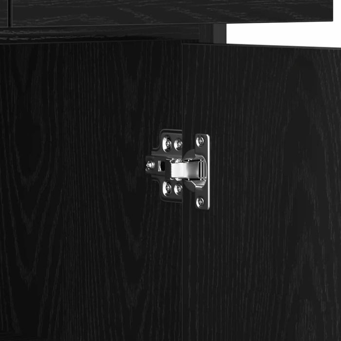 Bufet cu sertar Stejar negru 70 x 30 x 80 cm Lemn compozit - WALTI WALTI