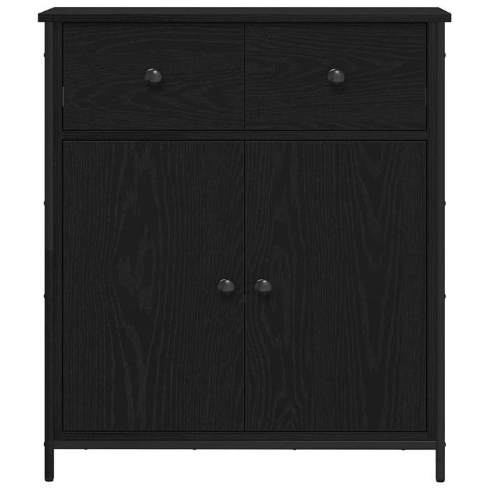Bufet cu sertar Stejar negru 70 x 30 x 80 cm Lemn compozit - WALTI WALTI