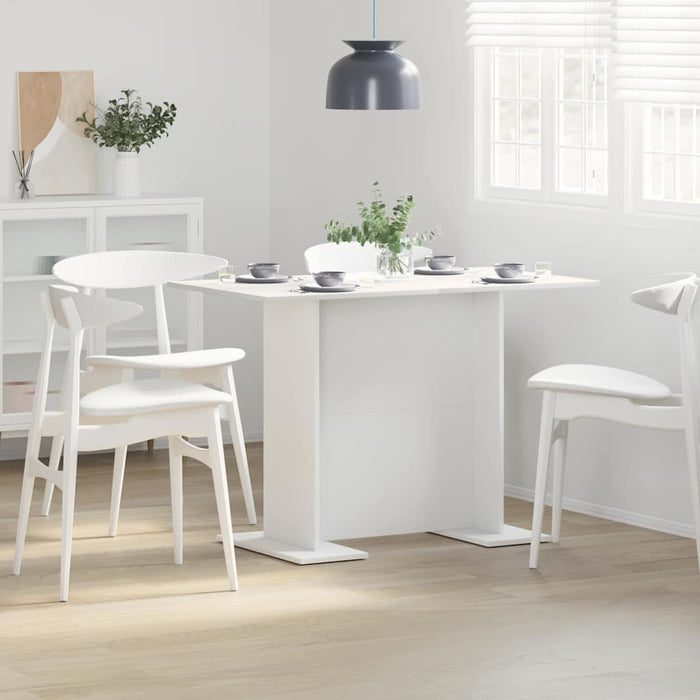 Masă de dining Alb 110 x 60 x 75 cm Lemn compozit - WALTI WALTI