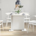 Masă de dining Alb 110 x 60 x 75 cm Lemn compozit - WALTI WALTI
