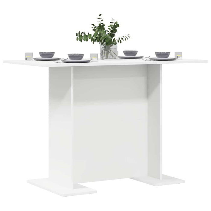 Masă de dining Alb 110 x 60 x 75 cm Lemn compozit - WALTI WALTI