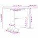 Masă de dining Alb 110 x 60 x 75 cm Lemn compozit - WALTI WALTI
