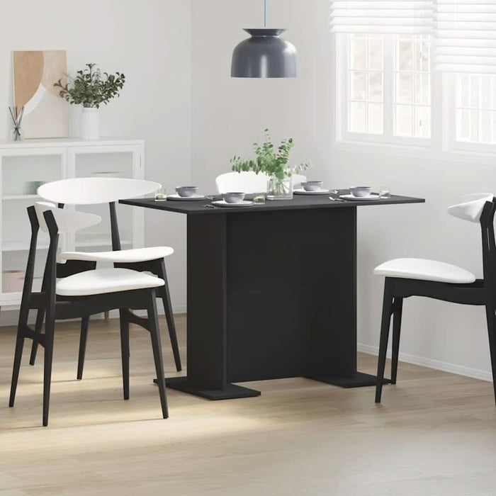Masă de dining Negru 110 x 60 x 75 cm Lemn compozit - WALTI WALTI