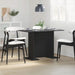Masă de dining Negru 110 x 60 x 75 cm Lemn compozit - WALTI WALTI