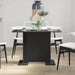 Masă de dining Negru 110 x 60 x 75 cm Lemn compozit - WALTI WALTI