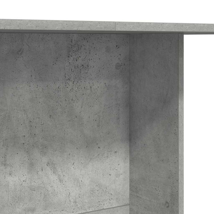Masă de dining Gri beton 110 x 60 x 75 cm Lemn compozit - WALTI WALTI