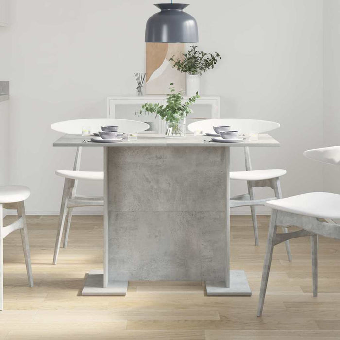 Masă de dining Gri beton 110 x 60 x 75 cm Lemn compozit - WALTI WALTI