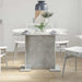 Masă de dining Gri beton 110 x 60 x 75 cm Lemn compozit - WALTI WALTI