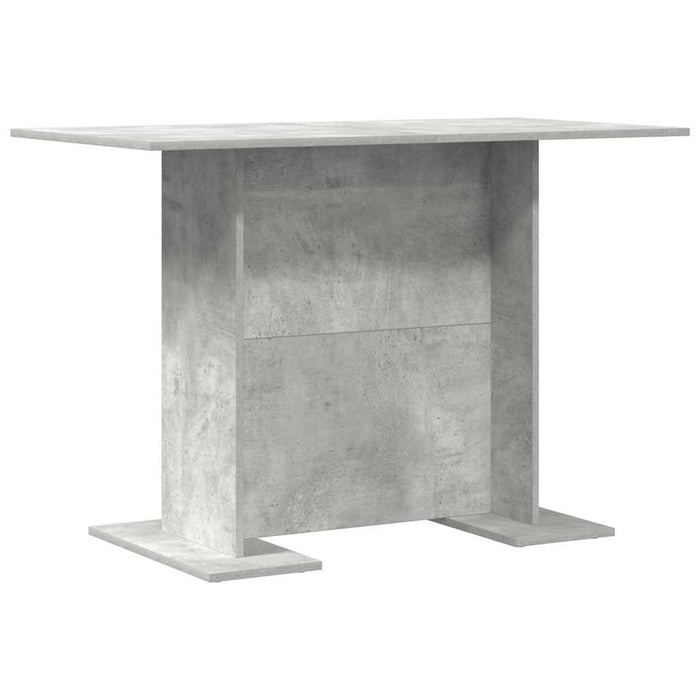 Masă de dining Gri beton 110 x 60 x 75 cm Lemn compozit - WALTI WALTI