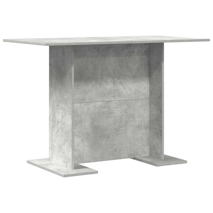 Masă de dining Gri beton 110 x 60 x 75 cm Lemn compozit - WALTI WALTI
