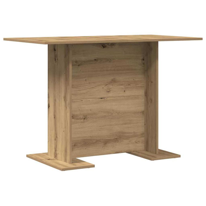 Masă de dining stejar artizanal 110 x 60 x 75 cm Lemn compozit - WALTI WALTI