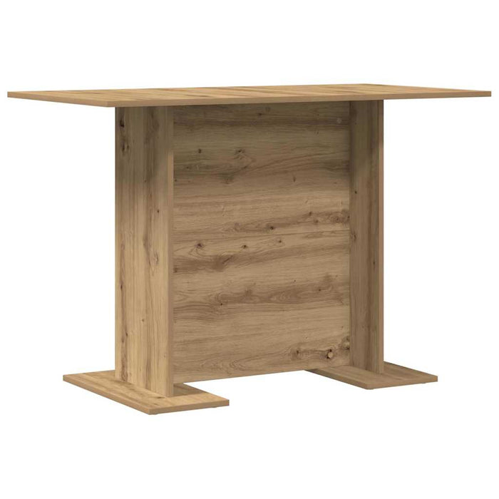 Masă de dining stejar artizanal 110 x 60 x 75 cm Lemn compozit - WALTI WALTI