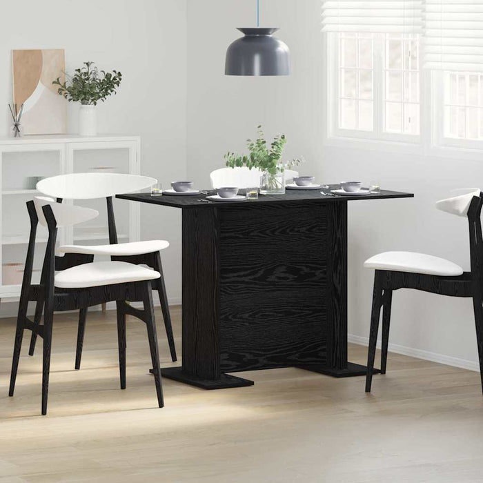 Masă de dining Stejar negru 110 x 60 x 75 cm Lemn compozit - WALTI WALTI
