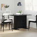 Masă de dining Stejar negru 110 x 60 x 75 cm Lemn compozit - WALTI WALTI