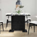 Masă de dining Stejar negru 110 x 60 x 75 cm Lemn compozit - WALTI WALTI