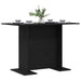 Masă de dining Stejar negru 110 x 60 x 75 cm Lemn compozit - WALTI WALTI