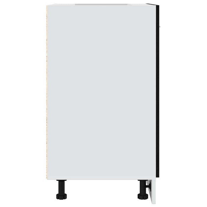 Dulap inferior, stejar negru, 60x46x81,5 cm, lemn prelucrat - WALTI WALTI