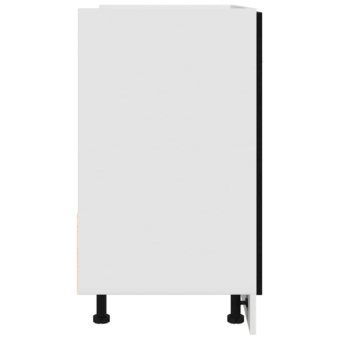 Dulap pentru chiuvetă, stejar negru, 80x46x81,5 cm, lemn prelucrat - WALTI WALTI