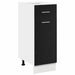 Dulap Inferior cu Sertar cu raft Stejar negru 30 x 46 x 81.5 cm - WALTI WALTI