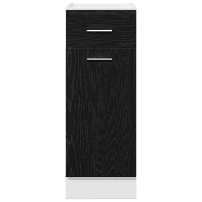 Dulap Inferior cu Sertar cu raft Stejar negru 30 x 46 x 81.5 cm - WALTI WALTI