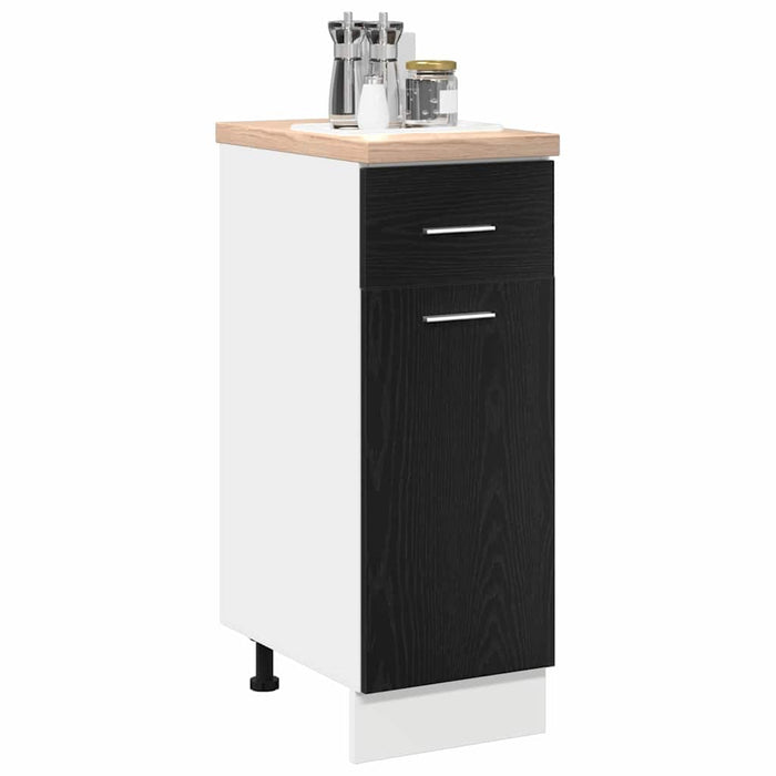 Dulap Inferior cu Sertar cu raft Stejar negru 30 x 46 x 81.5 cm - WALTI WALTI