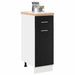 Dulap Inferior cu Sertar cu raft Stejar negru 30 x 46 x 81.5 cm - WALTI WALTI