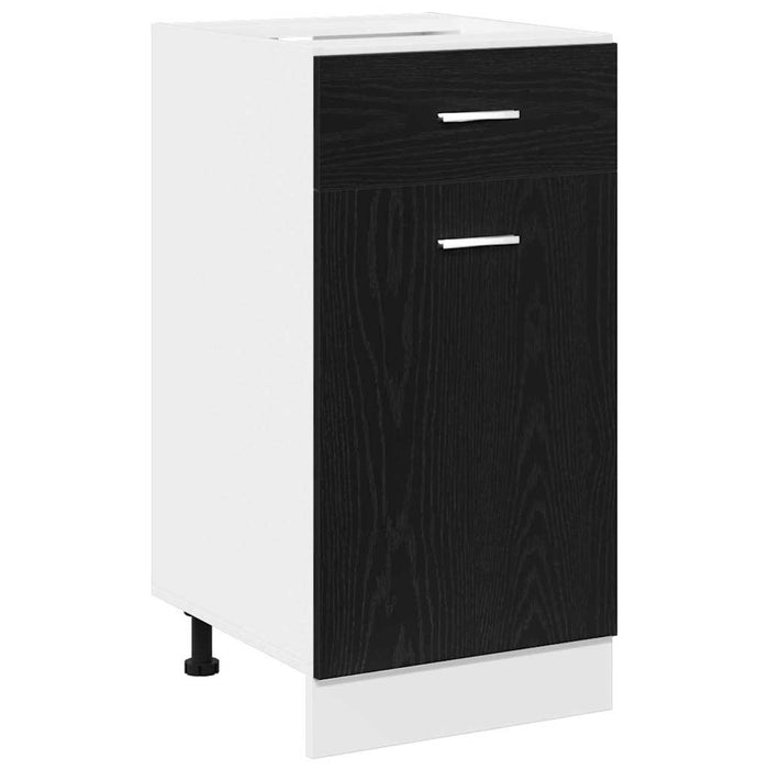 Dulap Inferior cu Sertar cu raft Stejar negru 40 x 46 x 81.5 cm - WALTI WALTI