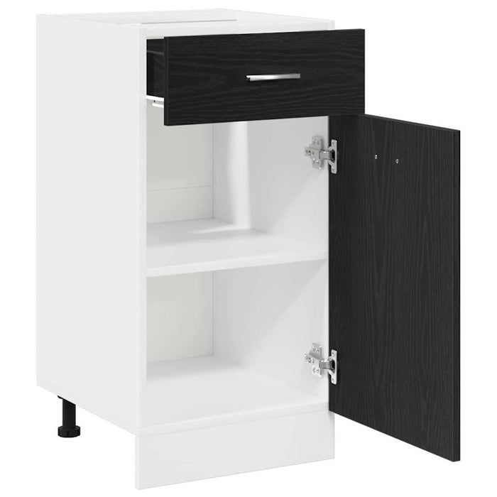 Dulap Inferior cu Sertar cu raft Stejar negru 40 x 46 x 81.5 cm - WALTI WALTI