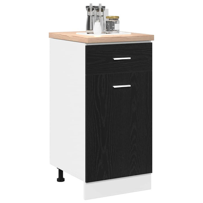 Dulap Inferior cu Sertar cu raft Stejar negru 40 x 46 x 81.5 cm - WALTI WALTI