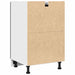 Dulap cu sertare Stejar negru 50 x 46 x 81.5 cm Lemn compozit - WALTI WALTI