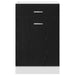 Dulap cu sertare Stejar negru 50 x 46 x 81.5 cm Lemn compozit - WALTI WALTI