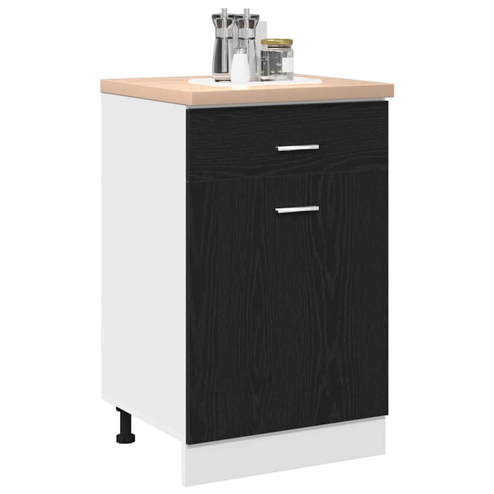 Dulap cu sertare Stejar negru 50 x 46 x 81.5 cm Lemn compozit - WALTI WALTI