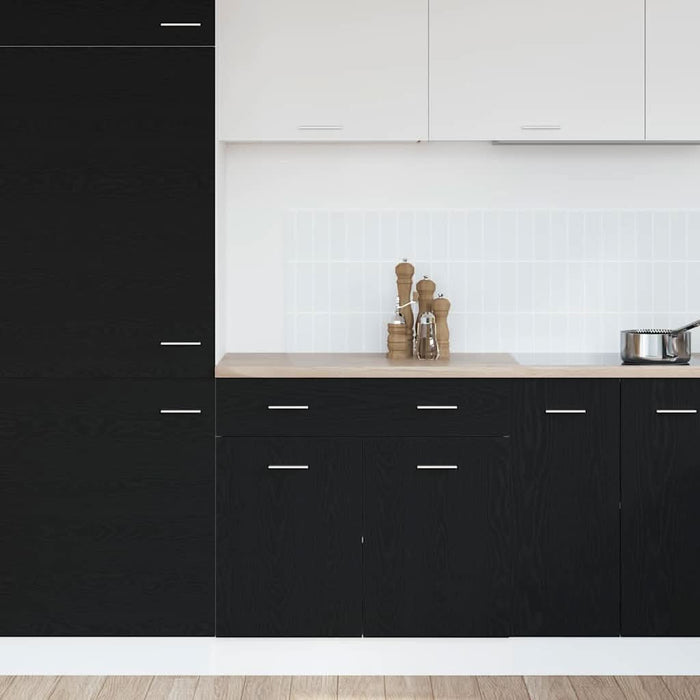 Dulap cu sertar cu sertar Riga Stejar negru 80 x 46 x 81.5 cm - WALTI WALTI