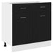 Dulap cu sertar cu sertar Riga Stejar negru 80 x 46 x 81.5 cm - WALTI WALTI
