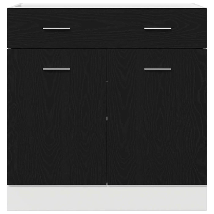 Dulap cu sertar cu sertar Riga Stejar negru 80 x 46 x 81.5 cm - WALTI WALTI
