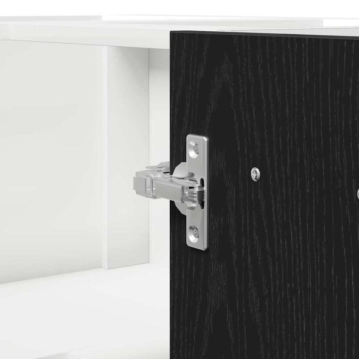 Dulap colțar de jos Riga Stejar negru 75,5 x 75,5 x 81,5 cm - WALTI WALTI